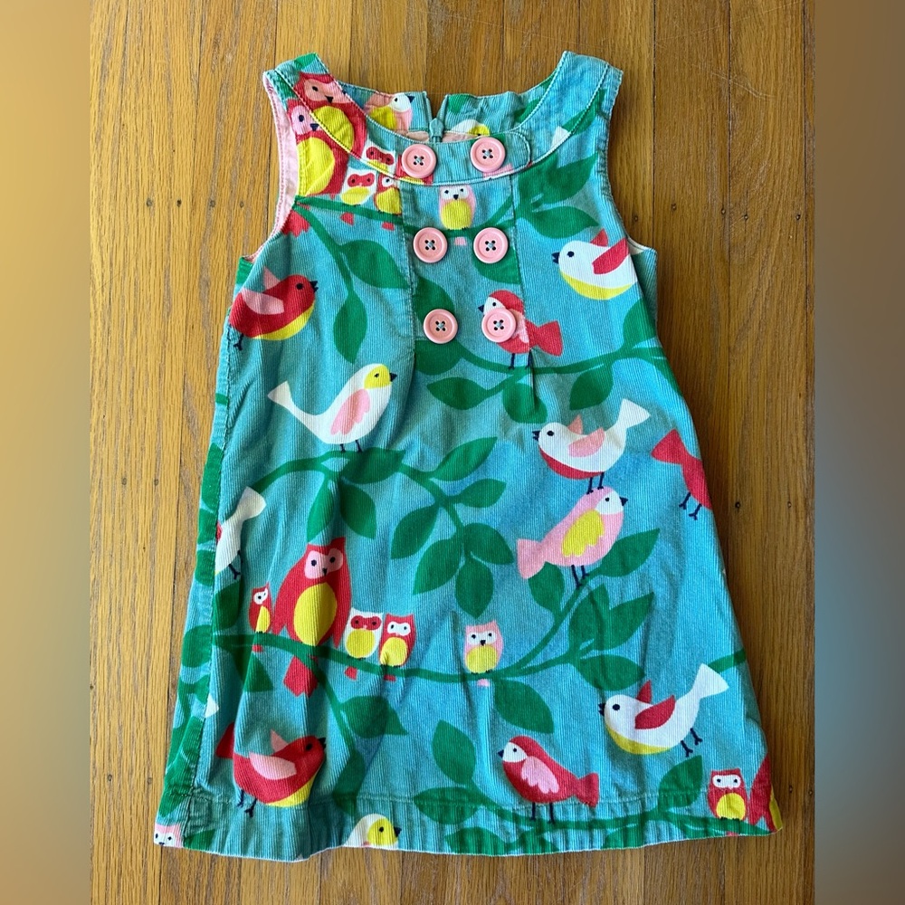 Mini Boden Corduroy Jumper Birds Owls